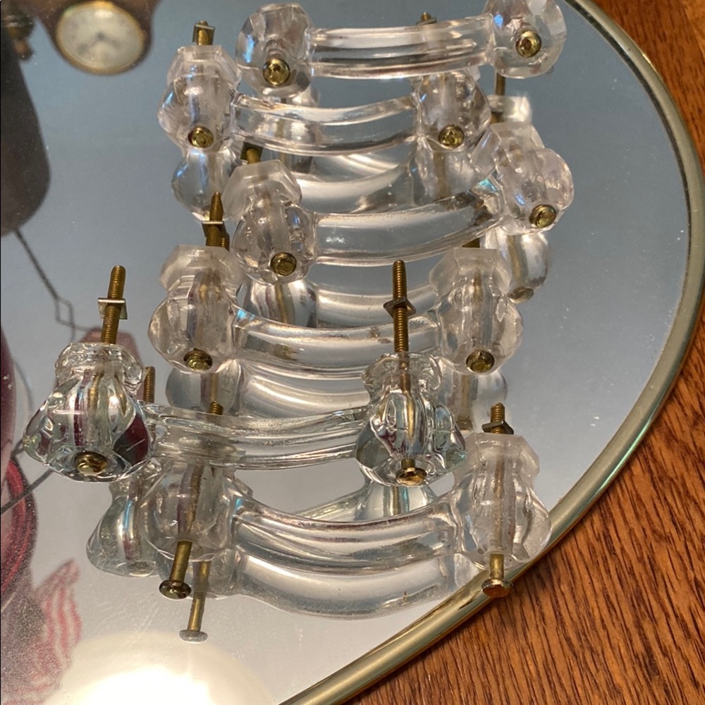 Clear Glass Drawer Pulls